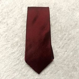 The Custom Shop Maroon Silk Handmade Necktie USA
